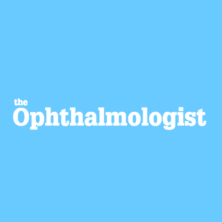 Blue background with white lettering in the centre